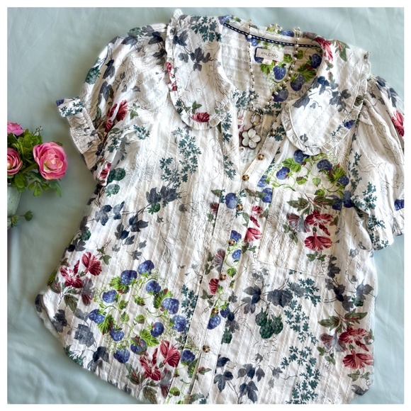 Anthro Pilcro Keira Blouse - Picture 1 of 9